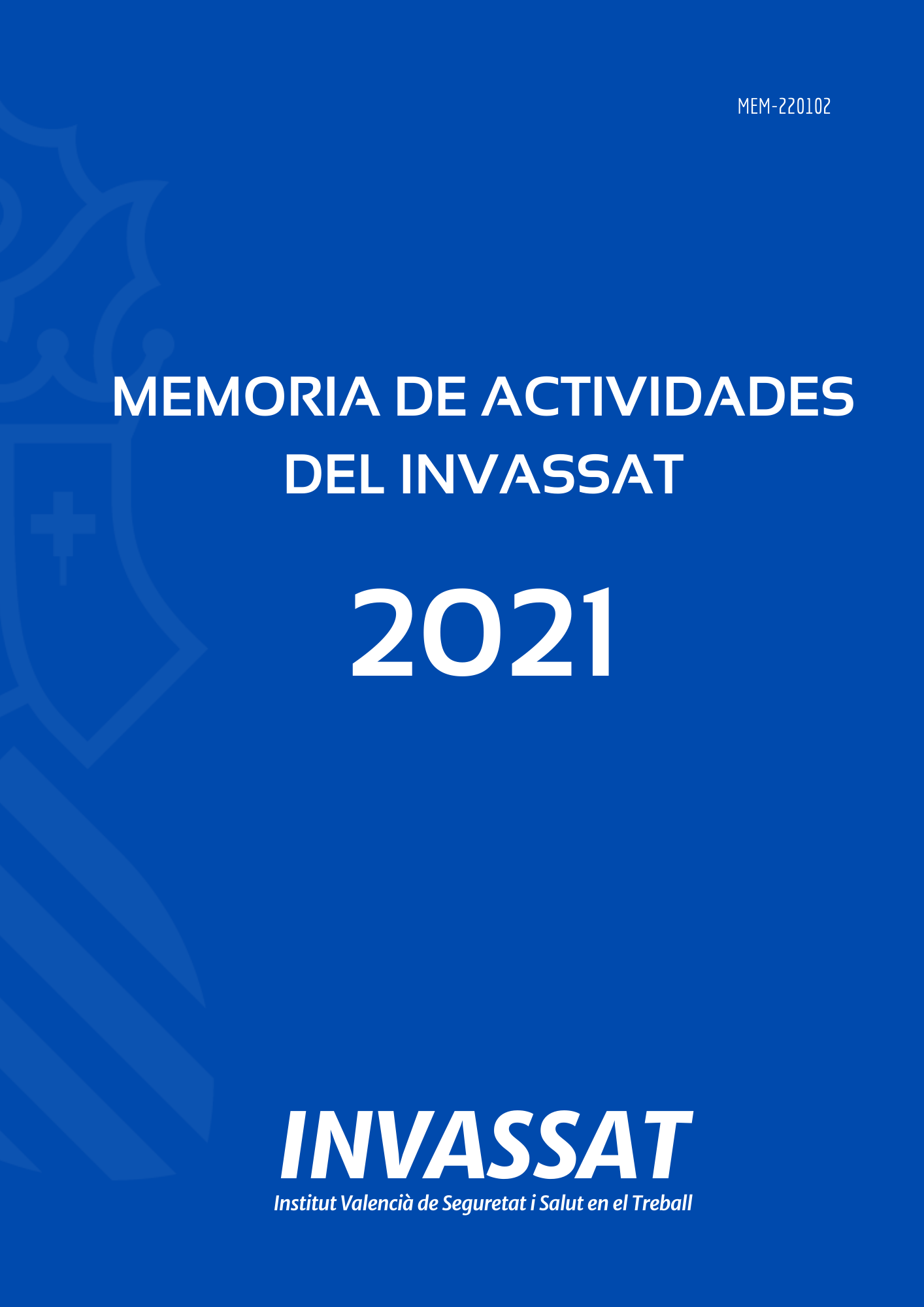 Memoria de actividades del INVASSAT 2021