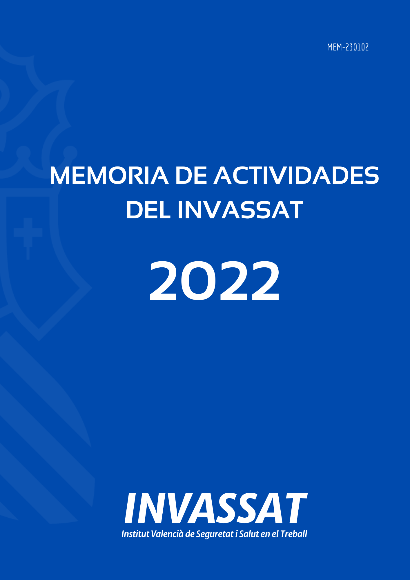 Memoria de actividades del INVASSAT 2022